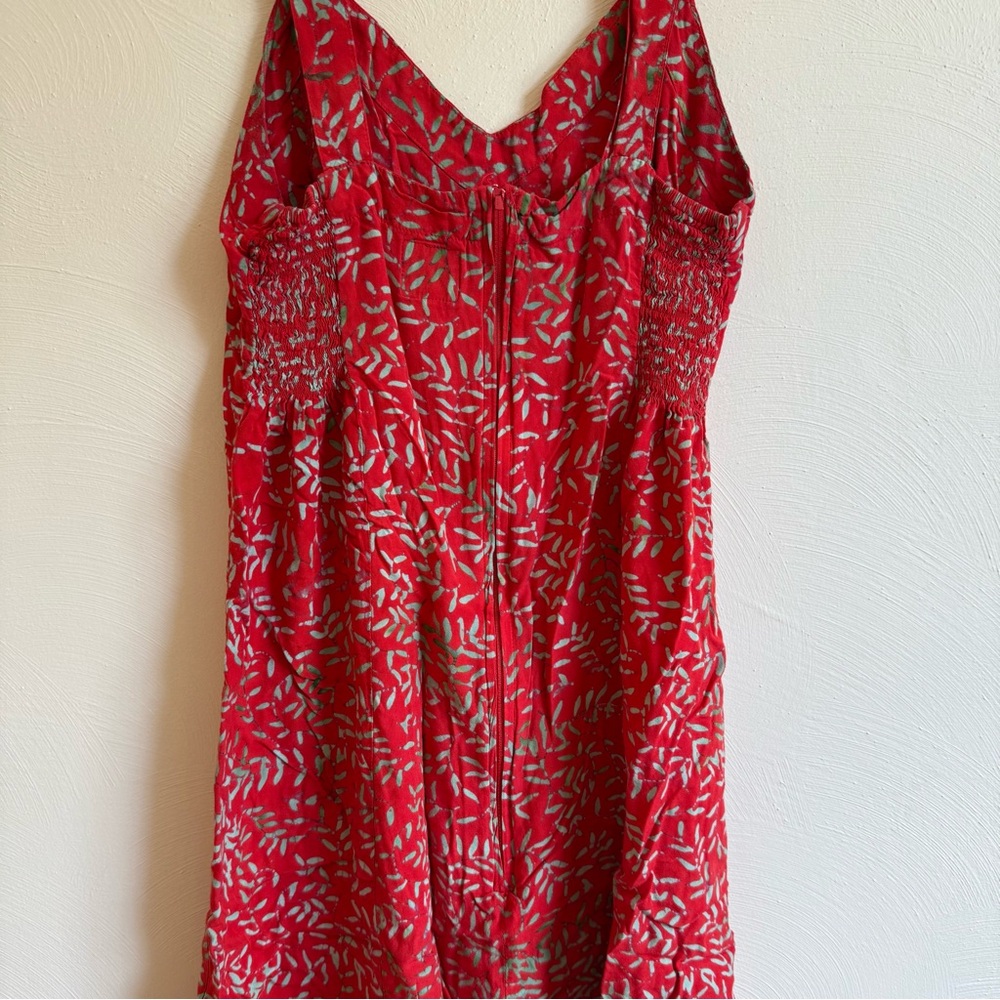 Tan Sleeveless V-Neck A-Line Mini Dress